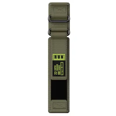 Nylon Woven Hook-and-Loop Strap for Garmin 22 mm, Huawei GT and Samsung - 9