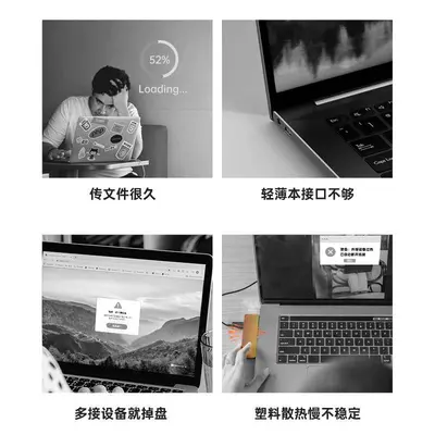 Pinsheng Tip-C 5-in-1 Multifunctional USB Hub Splitter