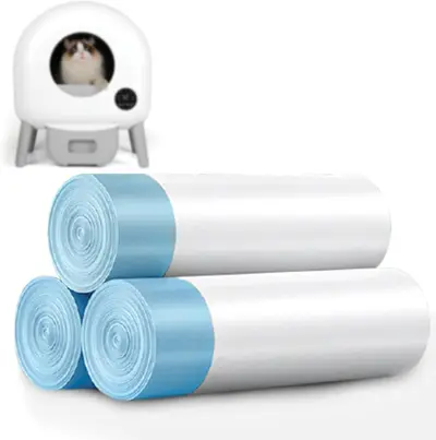 Drawstring Plastic Cat Litter Box Liner Bag, Disposable - 7