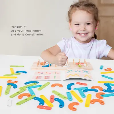 Number Letter Shape Interlocking Building Blocks for Ages 3-6 - 3