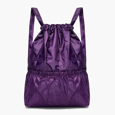 Ultra-Light Floral Drawstring Backpack for Women, Foldable Shopping Bag - 7