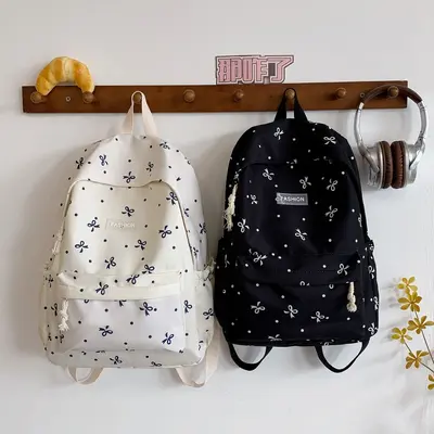 Schulrucksack für Schüler mit japanischem minimalistischen Design, leicht und großvolumig, Straßen-Trend-Rucksack für Mädchen