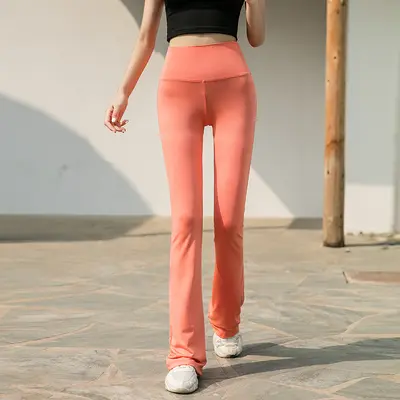 Women's Yoga Micro Flare Pants, Stretch High Waist, Quick-Dry - 5