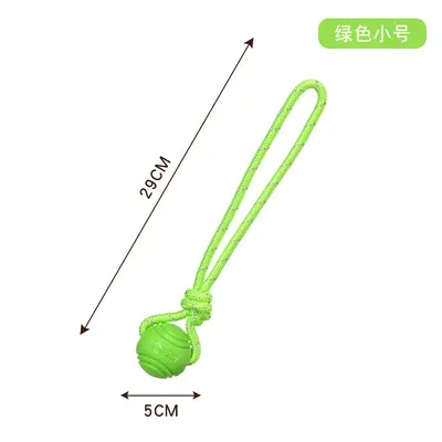 Reflective Rope Ball Dog Toy, Durable Chew and Training Toy - 9
