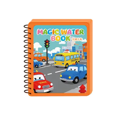 Su boyama kitabı, çocuk boyama kitabı, büyülü boyama, temiz su tekrarlanan grafiti boyama seti, erkek ve kız suluboya boyama oyuncakları - 5