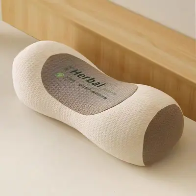 Buckwheat Hull Pillow Cervical Spine Support Sleep Pillow Yuanbao Hard Pillow Core Adult Household Cylindrical Buckwheat Pillow Wholesale - 8