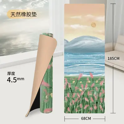 SanFan professional yoga mat, PU, natural rubber, non-slip - 9