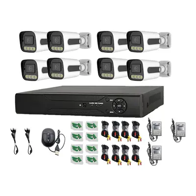 4-Kanal AHD Outdoor-Überwachungskamera mit Farbvideo in Full HD, intelligentes Outdoor-Überwachungsset Kit - 8