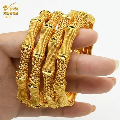Vergoldetes Armband, Dubai Brautstil, leichter Luxus - 11