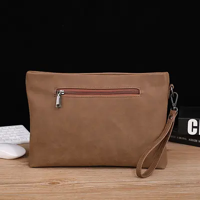 Retro-Herren-Clutch mit Handyfach, Umschlagmodell - 4