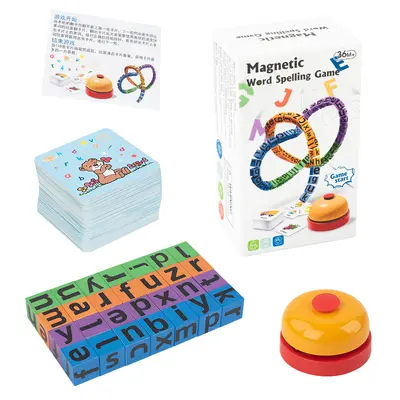 Детская настольная игра, обучающее пособие по английской фонетике, буквенные блоки для слов, развивающая игрушка для детских садов и классов для детей от 3 до 6 лет