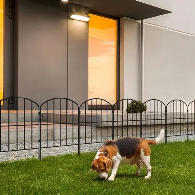 Decorative Stainless Iron Garden Fence, Animal Barrier for Dogs - 3