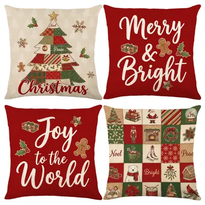 Doldurulmamış, sınır ötesi, lüks Noel yastık kılıfı, polyester başucu minderi, Amazon yeni ürün, kanepe minderi toptan satış