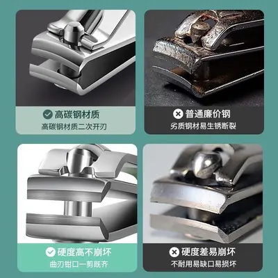 指甲剪套装修甲刀大号便携pu皮套斜口指甲钳美甲工具跨境出口专供