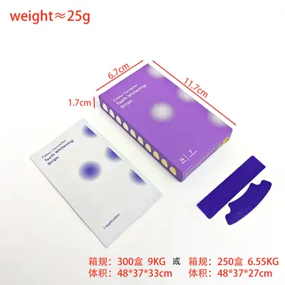 V34 Purple Teeth Cleaning Strips - 8