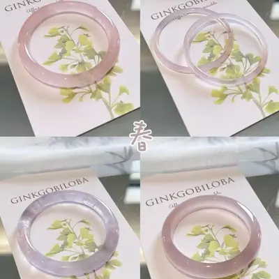 Xinjiang Vintage Taklit Jade Yuvarlak Çubuk Bilezik Antik Stil Nilüfer Powder Rengi Güzellik Çubuk Bilezik Genç Kız Kırmızı Kitap Aynı Model El Aksesuarı