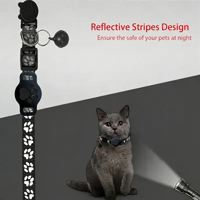 Kedi GPS konum bulucu tasma, iOS uyumlu, su geçirmez, Apple Find My