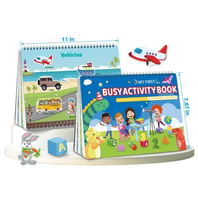 Önceden montajlı çocuk meşgul kitabı erken eğitim oyuncak tam set sessiz kitap