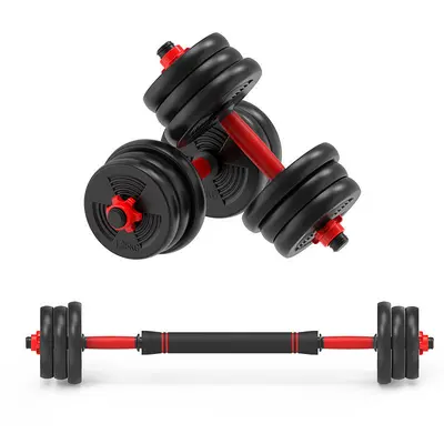 Yeni kauçuk kaplı dambıl erkek ve kadın ev egzersiz fitness kaliteli ekipman 15/20/30 kg set - 2