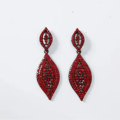 Acrylic retro alloy earrings for women bold expressive design
