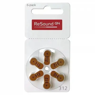 Resound Orijinal İthal Düğme Pil A13/A312/A675/A10 İşitme Cihazı İçin - 9