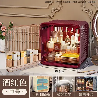 Cosmetic storage box, multilayer, dustproof, large capacity - 8