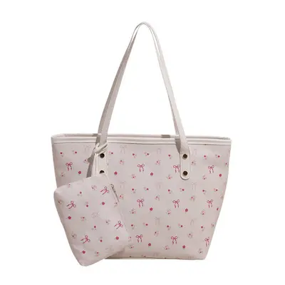 Large Capacity Everyday Tote Bag with Single Shoulder Underarm Bag - 6