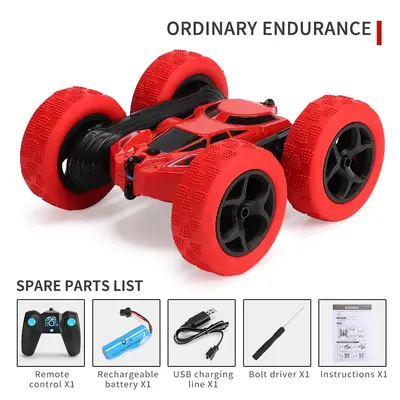 Double-Sided Stunt 4WD Remote Control Car, 360-Degree Flip, with Lights - 8