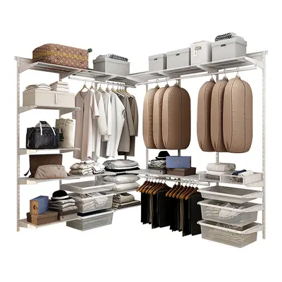 Midas Walk-in Integrated Wardrobe Metal Closet Open Storage Organizer