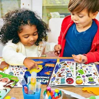 5-Book Sticker Book Set for Early Learning - 4
