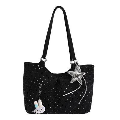 Polka Dot Large Capacity Women's Tote Bag, Casual Shoulder Bag - 10