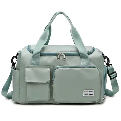 Großhandel neue Trend Sporttaschen für Männer und Frauen, Fitness Taschen mit Trocken- und Nassbereich, Schwimmen Oxford Stoff tragbar mit Schultergurten Reisetaschen - 9