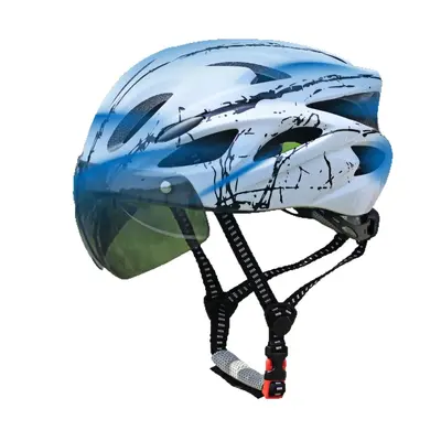 Mountainbike-Helm mit Brillenhalter, Unisex, für Straße und Gelände