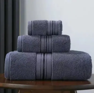 Bath towel pure cotton 70x150 thickened absorbent - 8