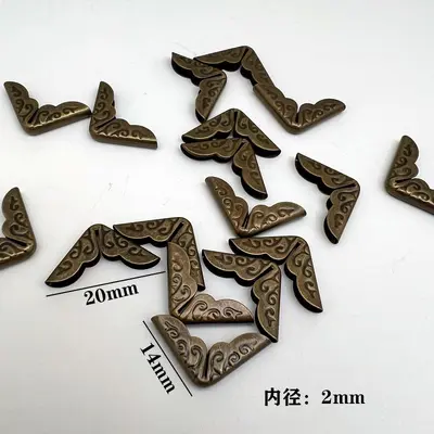 Electroplated Metal Corner Protector 14x2mm - 7