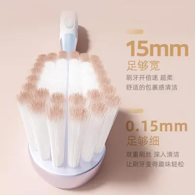 Adult toothbrush, extra-wide head, soft bristles
