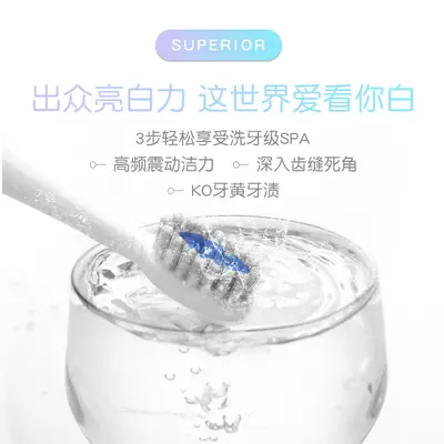 Smart ultrasonic electric toothbrush for adults, rechargeable - 4