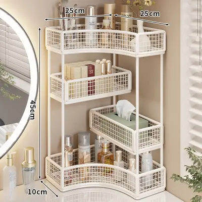 Cosmetic storage rack, multi-layer bathroom organizer - 9