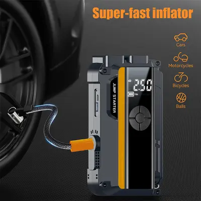 12V Emergency Jump Starter Power Bank, Phone and Car Charging
