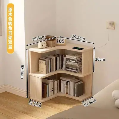 Köşe dolabı, basit raflı depolama dolabı, pencere kenarı için - 8