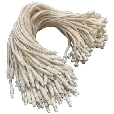 Siyah polyester balmumlu asma etiket ipi, kalınlaştırılmış