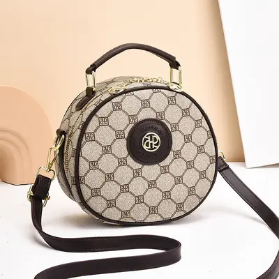 Mini small bag women's crossbody bag summer popular small round bag 2025 new trend fashion versatile color-matching shoulder bag