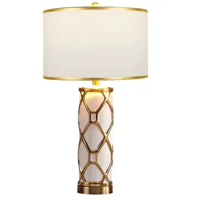 Nordic Ceramic Table Lamp, Minimalist Bedroom Bedside Lamp