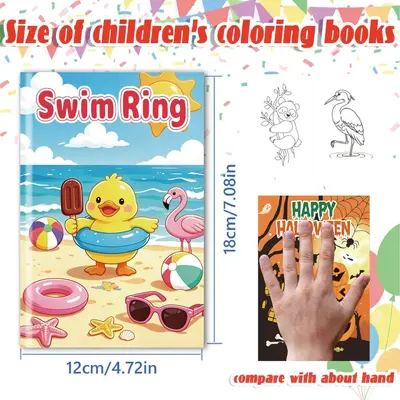 Children's Coloring and Sticker Book Set for Toddlers - 6