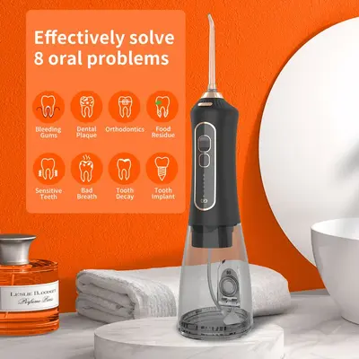 F6 portable oral irrigator with 5 nozzles