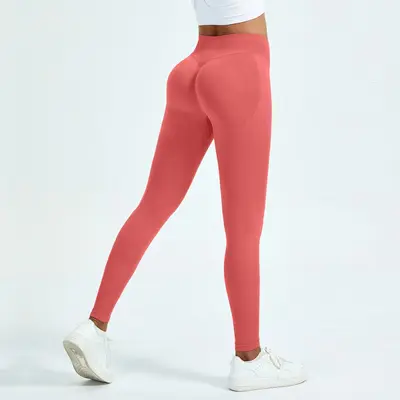 36 Renk Üç Kademeli Düşük Bel Dikişsiz Yoga Pantolonu, Kalça Kaldırıcı - 7