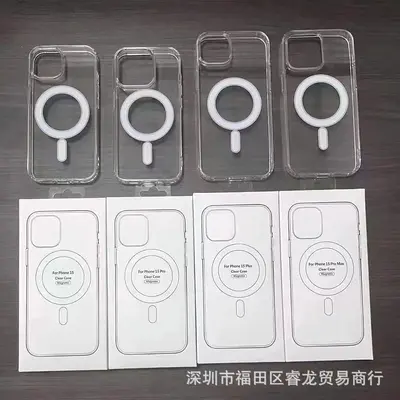iPhone 16 15 Pro Apple 18 14 Pro MAX transparente magnetische Handyhülle 17 Großhandel