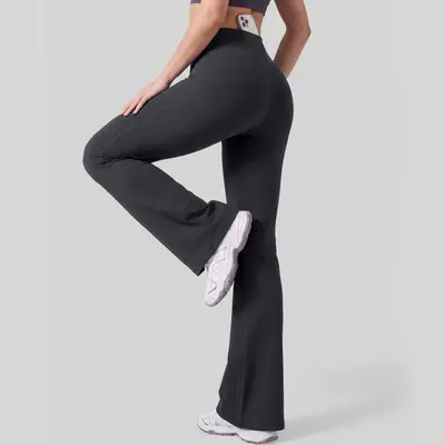 High Waist Butt-Lifting Yoga Pants, Nylon, With Pocket, High Stretch, Breathable - 7