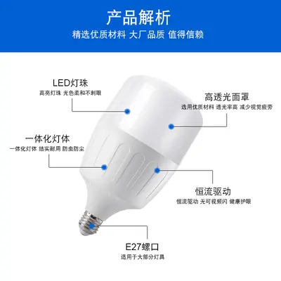 Üreticiler toptan LED ampul üç geçirmez LED ampul depo süpermarket ticari ev tipi enerji tasarruflu ampuller