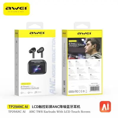 用维AI Smart Translation Bluetooth-Kopfhörer 2026 Neues Modell Anrufgeräuschunterdrückung Multifunktion Touch-Farbbildschirm Kabellose Kopfhörer